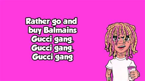 gucci gang lyruics